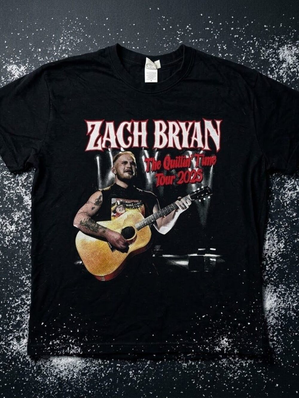 Zach Bryan Quittin Time Tour 2025 Graphic T-Shirt XL Country Core Band Tee